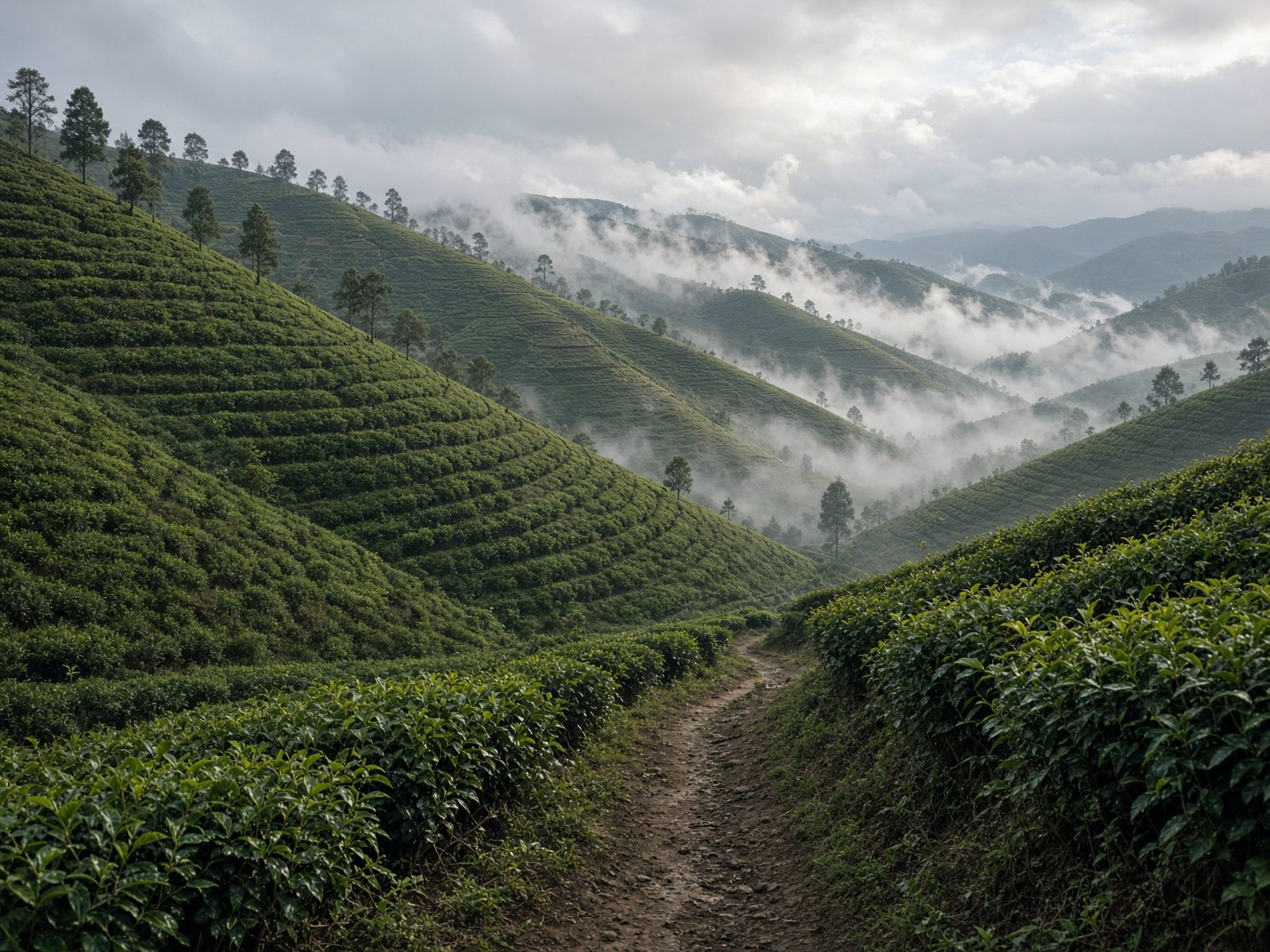 Tea country in Sri Lanka